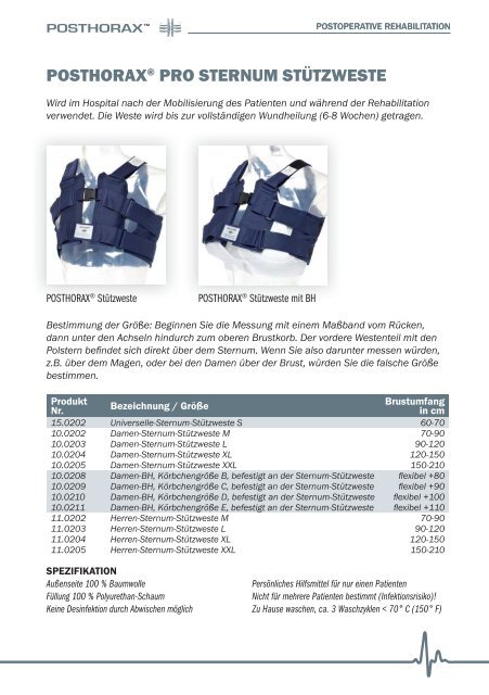 Sternum-Stabilisation, deutsch - gd medical ag