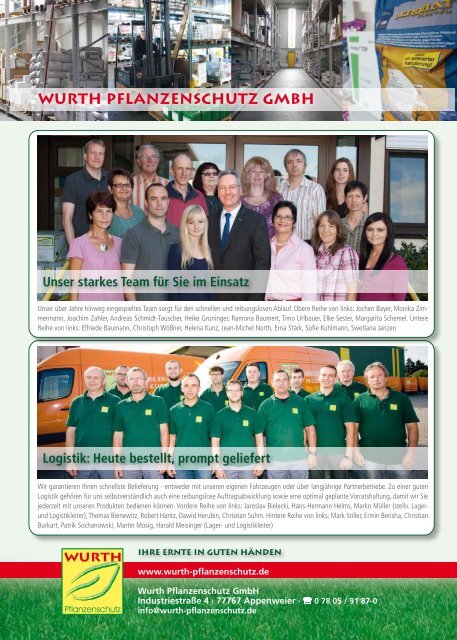 Preisliste 2013 - Wurth Pflanzenschutz