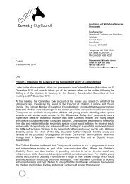 20) Petition Decision Letter - Corley School Proposals PDF 133 KB