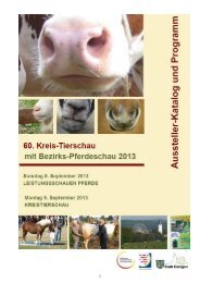 Ausstellerkatalog Kreistierschau 2013 - Stadt Usingen