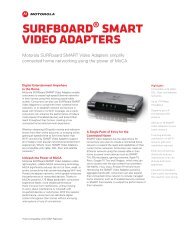 SBM1000 SURFboard® SMART Video Adapters Data Sheet - Arris