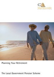 Planning Your Retirement The Local Government Pension Scheme