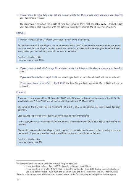 Planning Your Retirement The Local Government Pension Scheme