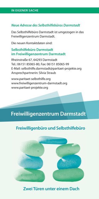 Selbsthilfegruppen - Freiwilligenzentrum Darmstadt