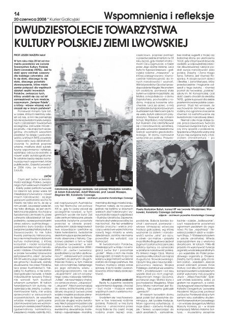 Kurier Galicyjski 11/2008 - Wschodnia Gazeta Codzienna