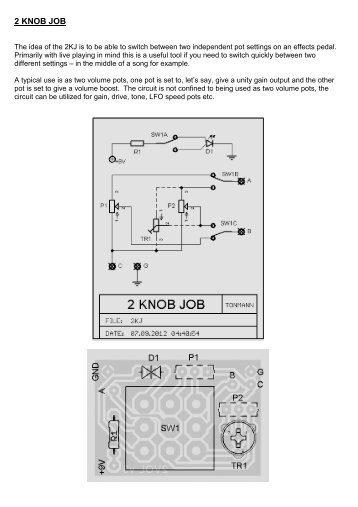 2 KNOB JOB - GuitarPCB.com