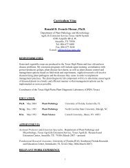 Curriculum Vitae Ronald D. French-Monar, Ph.D. - Texas A&M ...