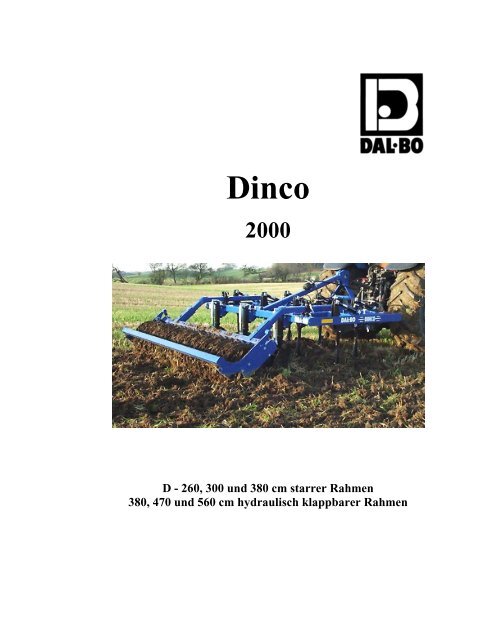 D - 260, 300 und 380 cm starrer Rahmen 380, 470 und ... - Dal-Bo A/S