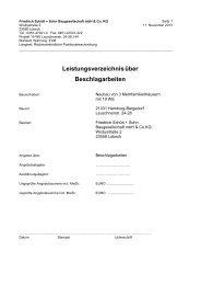 LV Beschlagarbeiten - Friedrich Schütt + Sohn Baugesellschaft mbH ...