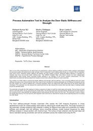 Process Automation Tool to Analyze the Door Static Stiffness and ...