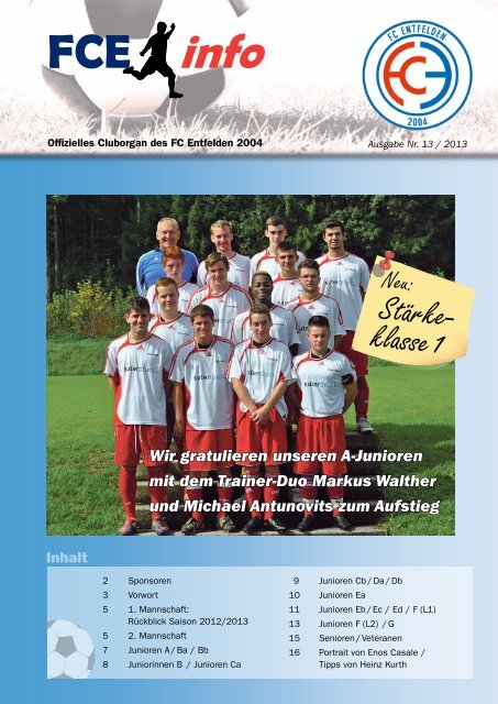 FCE-Info / Ausgabe Nummer 13/2013 - FC Entfelden