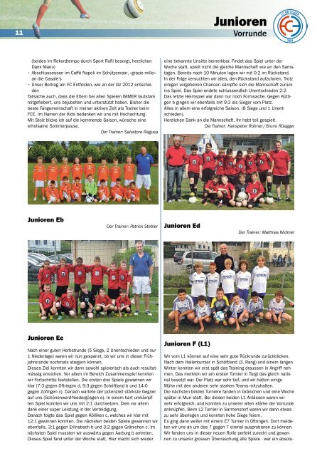 FCE-Info / Ausgabe Nummer 13/2013 - FC Entfelden