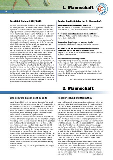 FCE-Info / Ausgabe Nummer 13/2013 - FC Entfelden