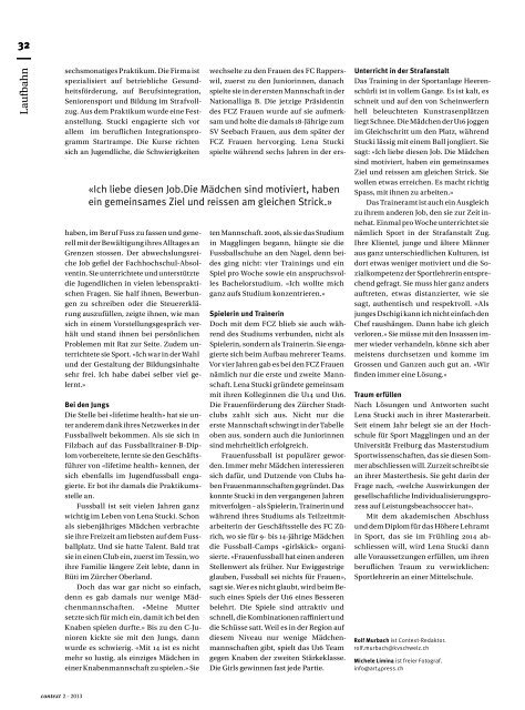 Context Nr. 2 / Februar 2013 - Interne Weiterbildung ... - KV Schweiz