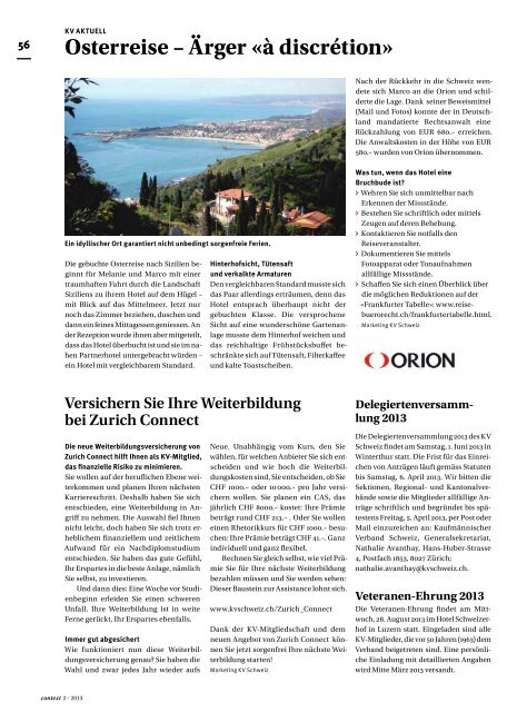 Context Nr. 2 / Februar 2013 - Interne Weiterbildung ... - KV Schweiz