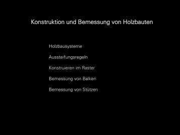 Konstruktion und Bemessung von Holzbauten - IGU ...