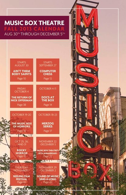 Download our Fall 2013 Calendar in PDF format - Music Box Theatre