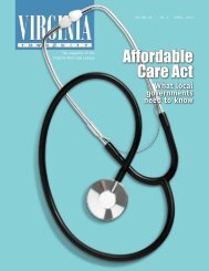 Affordable Care Act - the Virginia Municipal League