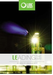 LINC ENERGY LTD // 2009 ANNUAL REPORT