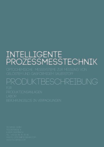 Intelligente Prozessmesstechnik Intelligente ... - TecSense