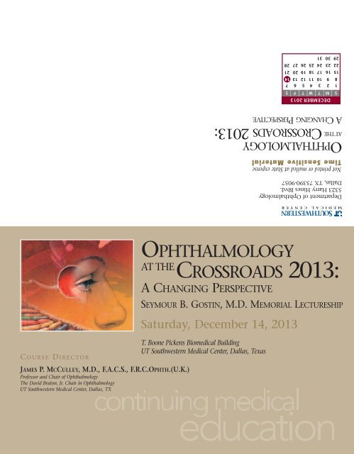 Crossroads Brochure - UT Southwestern Medical Center at Dallas
