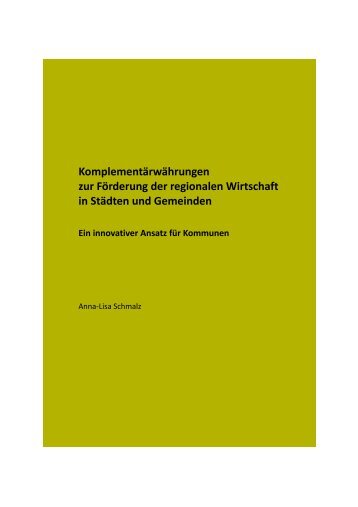 Studie KommunaleWährungen - ReWiG München eG