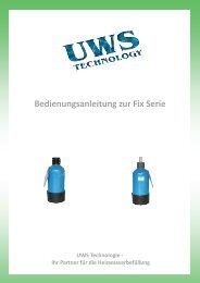 Bedienungsanleitung zur Fix Serie - UWS Technologie