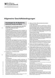 Allgemeine Geschäftsbedingungen - Raiffeisenlandesbank ...