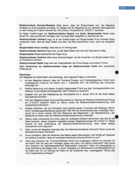 Eine Chronologie zum Idsteiner Hallenbad - FWG Idstein