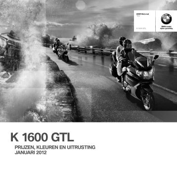 Prijslijst K 1600 GTL - BMW Nederland