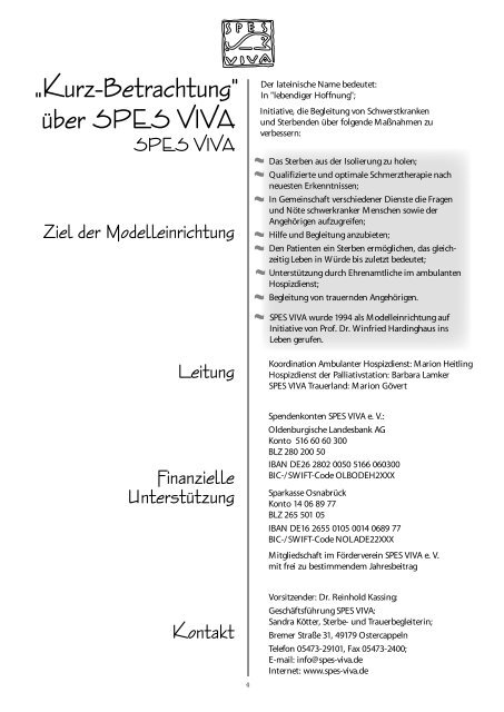 37. SPES VIVA-Zeitung