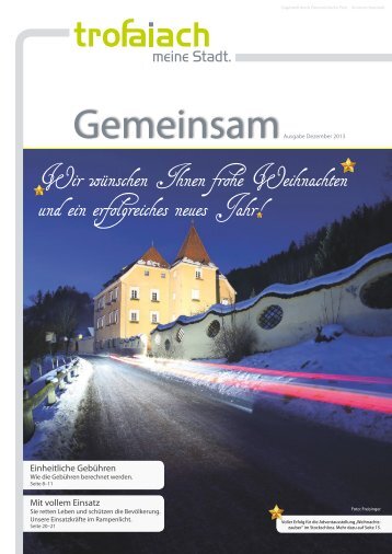 Gemeindemagazin Dezember 2013 - Stadt Trofaiach