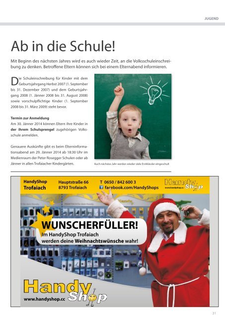 Gemeindemagazin Dezember 2013 - Stadt Trofaiach