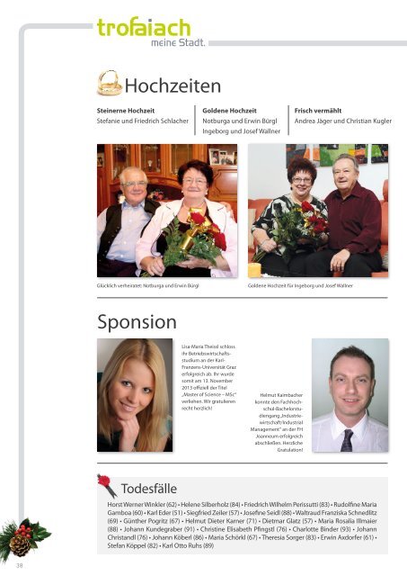 Gemeindemagazin Dezember 2013 - Stadt Trofaiach