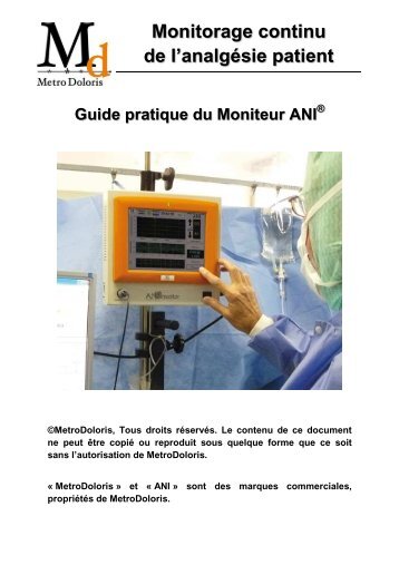 Guide pratique Moniteur ANI - MetroDoloris