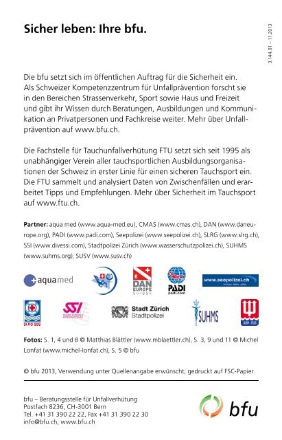 PDF: Tauchen in der Schweiz - FTU