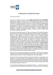 Comunicación a terceros 1 - Instituto Geográfico Agustín Codazzi