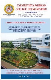 Computer Science and Engineering - Gayatri Vidya Parishad ...