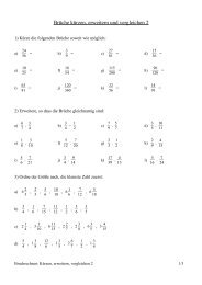 Brüche kürzen, erweitern und vergleichen 2 - Uebungen-mathe.de