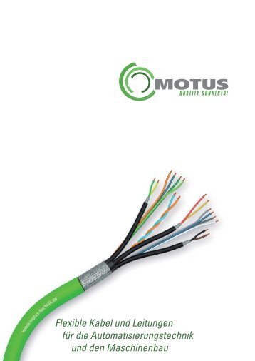 Flexible Kabel und Leitungen für die Automatisierungstechnik und ...