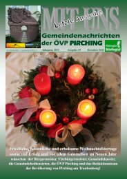 MIT UNS Dezember 2013 - in der Gemeinde Pirching/Traubenberg