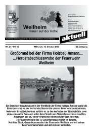 2013 Mitteilungsblatt Nr. 21 - Gemeinde Weilheim / Baden