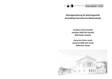 Montageanleitung - AIB Kunstmann GmbH