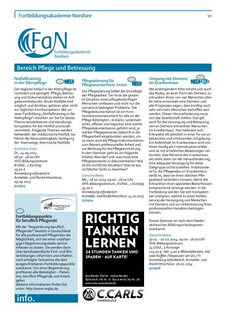 Programm 2/2013 - Kreisvolkshochschule Norden