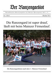 Der Ranzengardist - Mainzer Ranzengarde