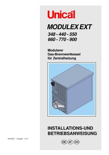 Installations- und Betriebsanweisung 348-900 - Unical Deutschland