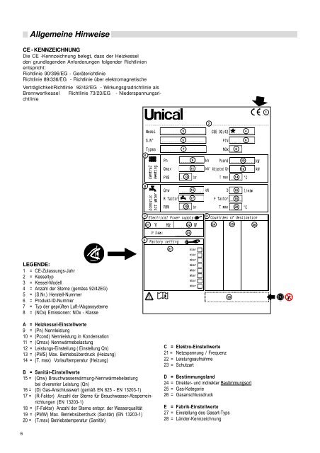 Installations- und Betriebsanweisung 348-900 - Unical Deutschland