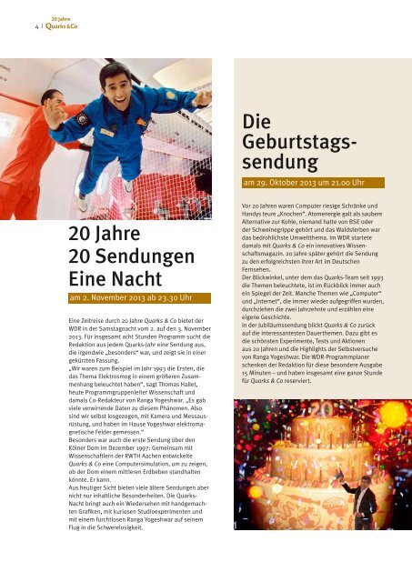 Zwischen All und Alltag 1993 – 2013 - WDR