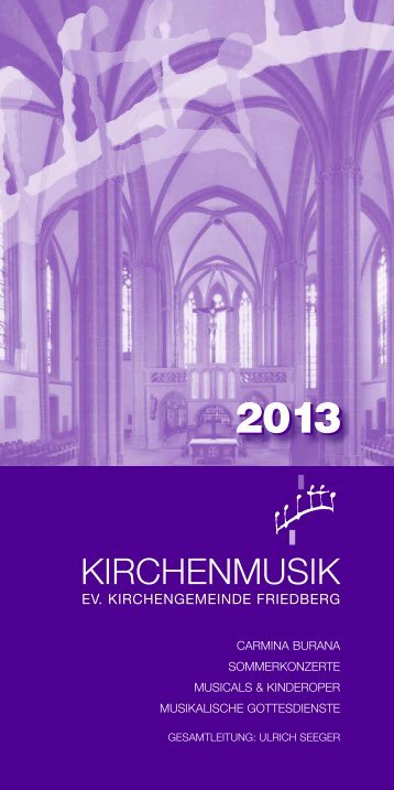 KiMuFB 2010 - Kirchenmusik Friedberg