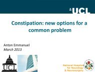 Management of Constipation - Bowel Cancer UK